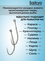 Крючки для рыбалки одинарные KH-11014 Bait Holder № 6