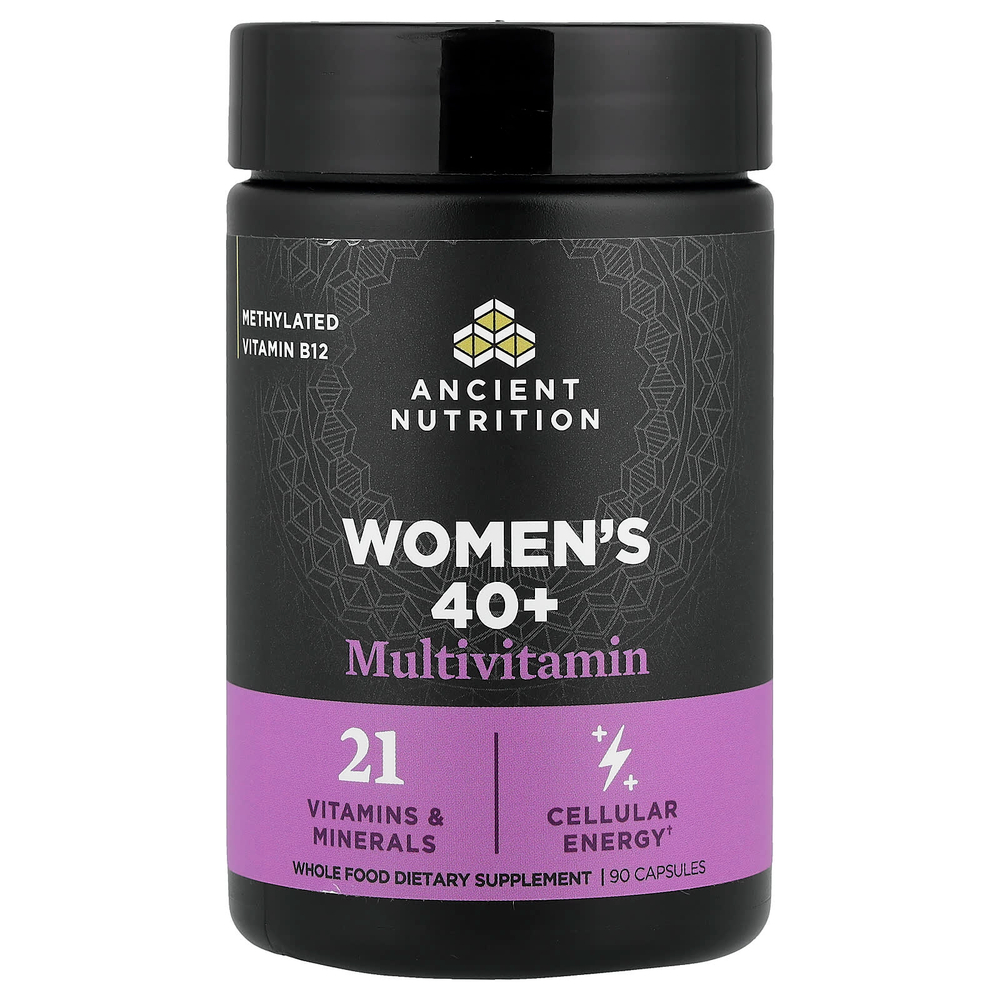 Ancient Nutrition, мультивитамины для женщин старше 40 лет, 90 капсул