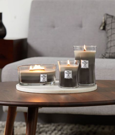 Летний лес, ароматическая свеча трилогия, WoodWick