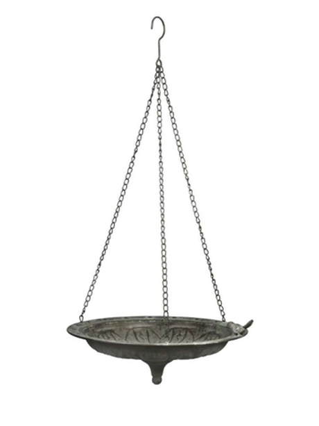 Кормушка "Птица" большая зеленый антик 39,5x37,5xH14см + 48см подвес CAMPO Home & Garden
