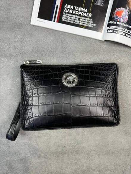 Барсетка Stefano Ricci из кожи крокодила