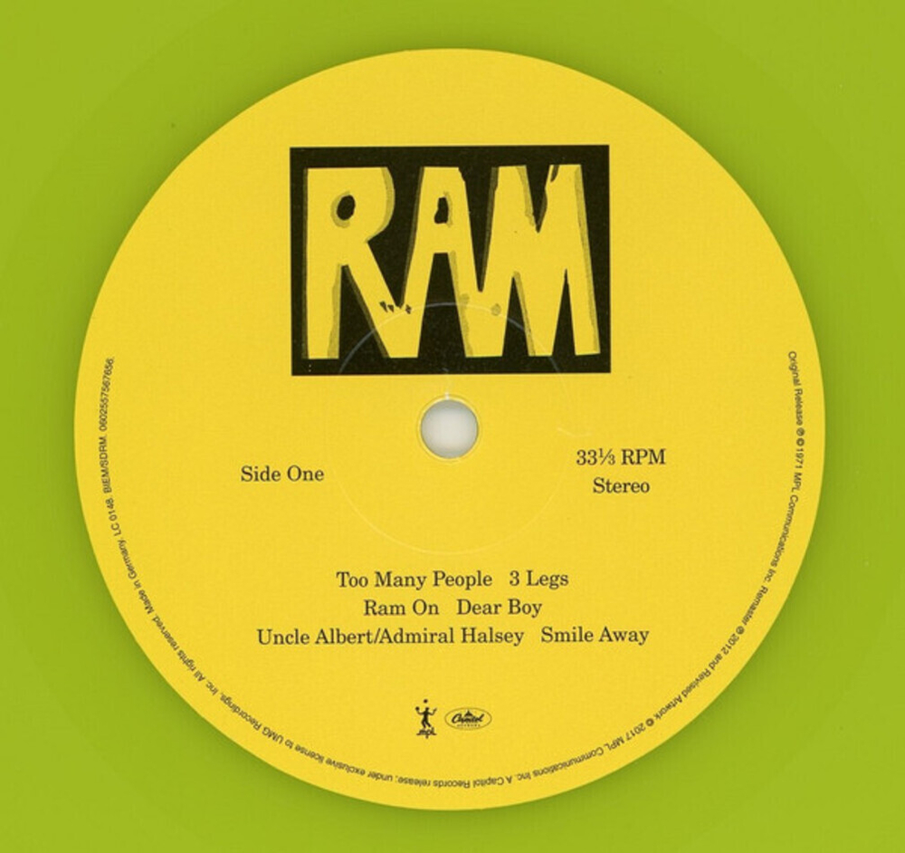 Paul And Linda McCartney / Ram (Limited Edition)(Coloured Vinyl)(LP)