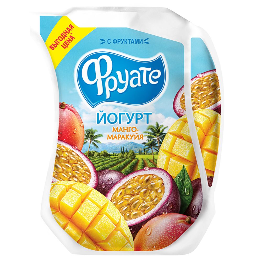 Йогурт Фруате 950г манго/маракуйя LP 1,5%
