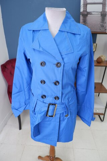 Плащ-жакет синий 46 размер, новый