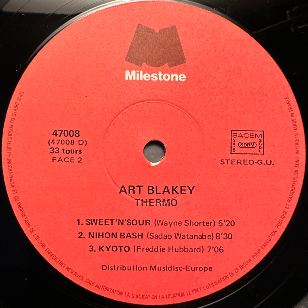 Art Blakey- Thermo 2LP (Франция 1973г.)