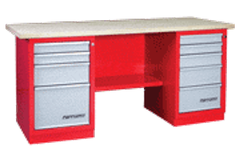 Верстак слесарный 2 тумбы: 4 ящика/5 ящика 01.245 Ferrum