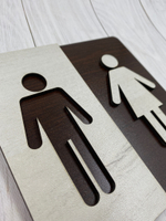 Табличка на туалет Премиум