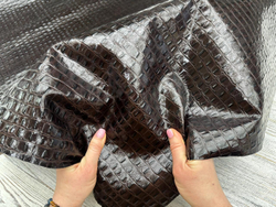 Crocco Back Choco (0,8-1,0 мм), цв. Коричневый, натуральная кожа