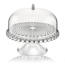 Блюдо для торта с крышкой Tiffany, Ø30 см, прозрачное