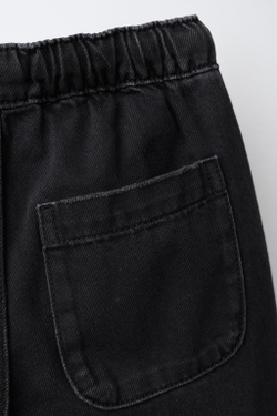 ZARA ДЖИНСЫ WAIST LOOSE, ЧЕРНЫЙ