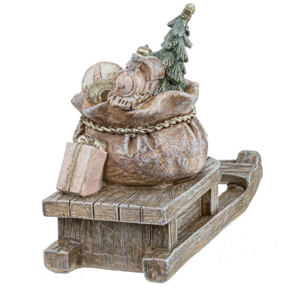 GAEM Фигурка декоративная "Мешок с подарками", L12 W5,5 H9,5 см