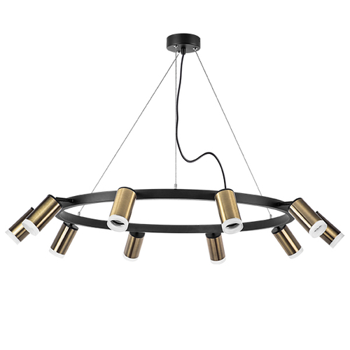 LR0203100 Люстра RULLO 10х50W GU10 ЧЕРНЫЙ/БРОНЗА (571020+214431-10+202430-10)