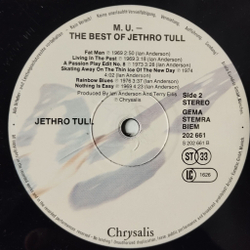 Винтажная виниловая пластинка LP The Best Of Jethro Tull (Germany 1987) Aqualung