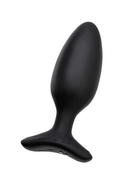 Анальная втулка LOVENSE Hush 2 (M), силикон, черная, 13,5 см, Ø 4,4 см