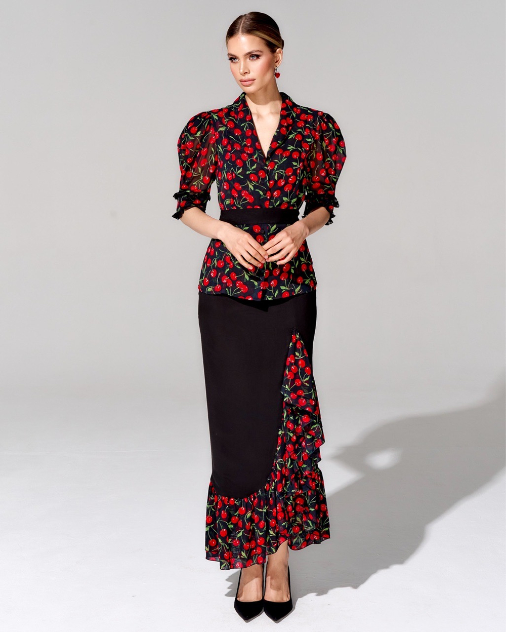 Юбка длины миди