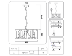 Ambrella Подвесная люстра с хрусталем Traditional TR5149