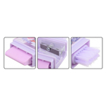 Точилка с ластиком Basir, одинарная, с щёточкой, серия "Животные", 4 цвета корпуса, 7.8 см