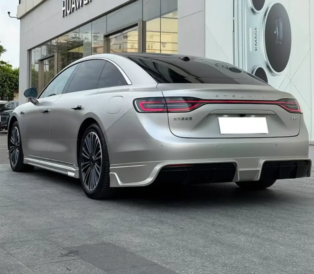 Обвес Stelato S9 2024+ диффузор боковые юбки губа переднего бампера