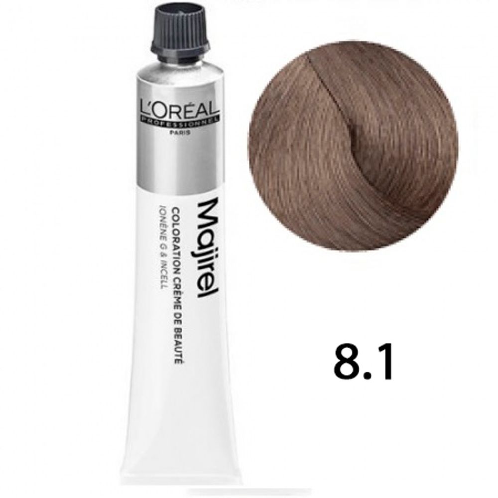 L&#39;Oreal Professionnel Majirel 8.1 Светлый блондин пепельный 50мл