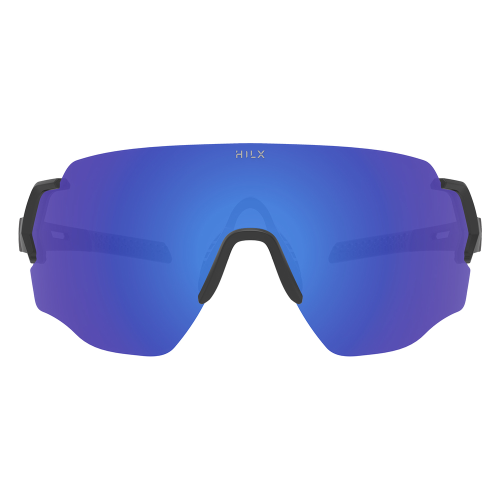 Спортивные очки HILX Savage (L) / Matt Black Grey / Blue Lens