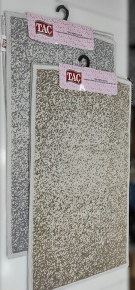 Набор ковриков ТАЧ (хлопок 100%) "GRANITE" 60*100 см + 50*60 см (цвета в ассортименте)