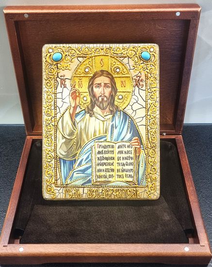 Икона Господь Вседержитель 15х20