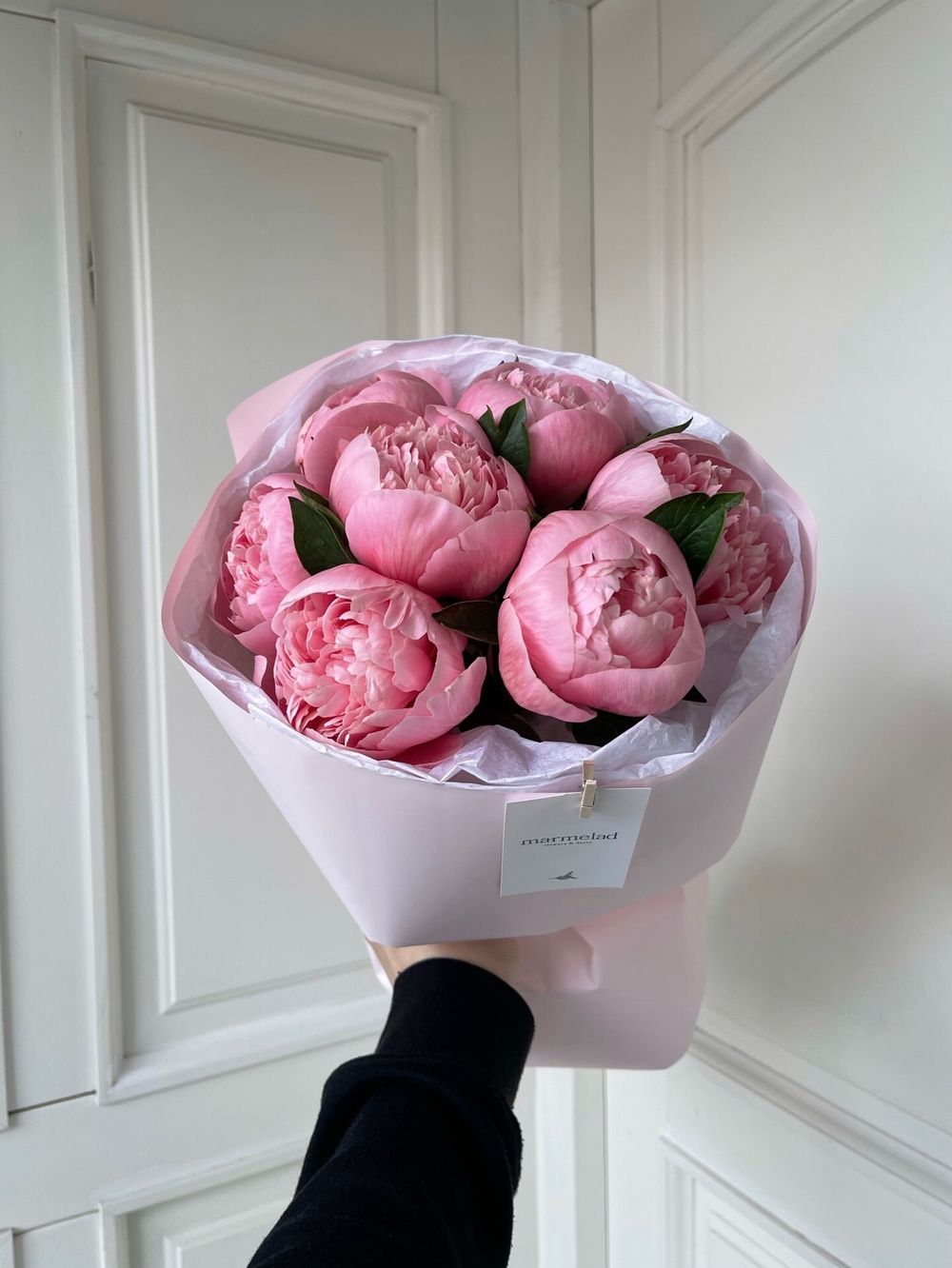 Букет 7шт пионов