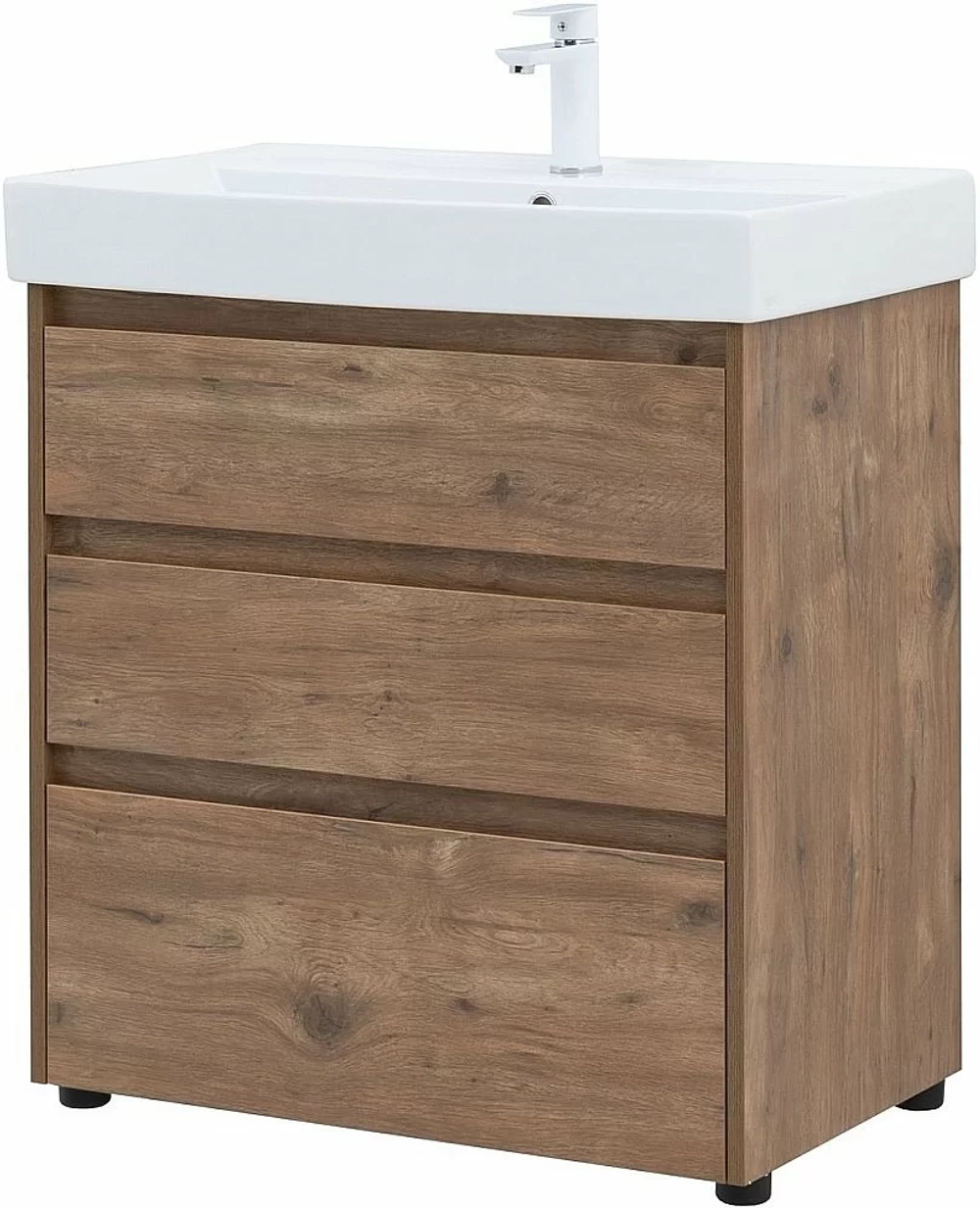 Тумба с раковиной Aquanet Nova Lite 302474 75 дуб рустикальный