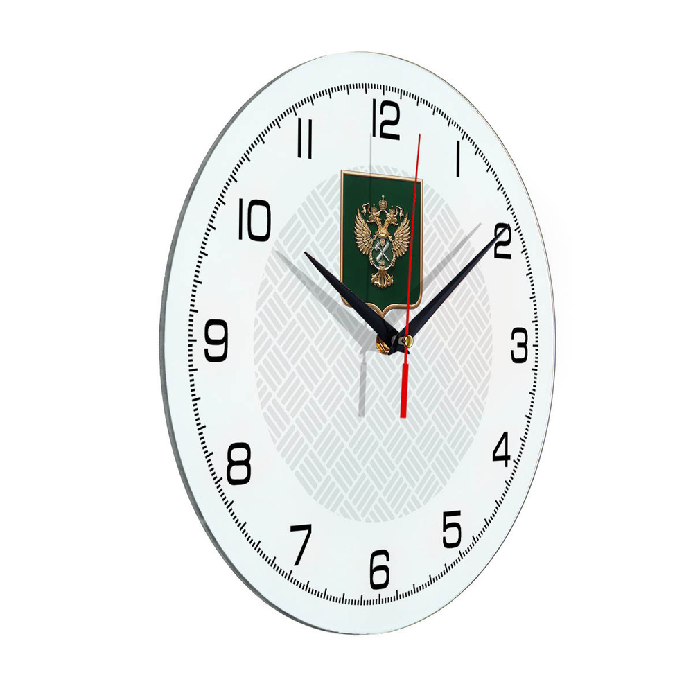 Настенные часы "герб Росимущества щит 54"