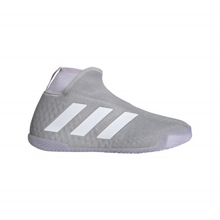 Женские Кроссовки теннисные Adidas Stycon Laceless W - grey two/cloud whie/purple tint