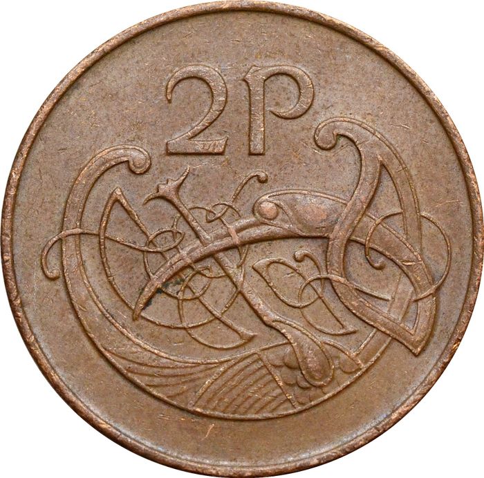 2 пенса 1971-1988 Ирландия