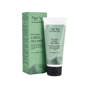 Маска Alga Spa для лица для жирной и проблемной кожи «Acne detox A-MAGIC FACE MASK», 75 мл