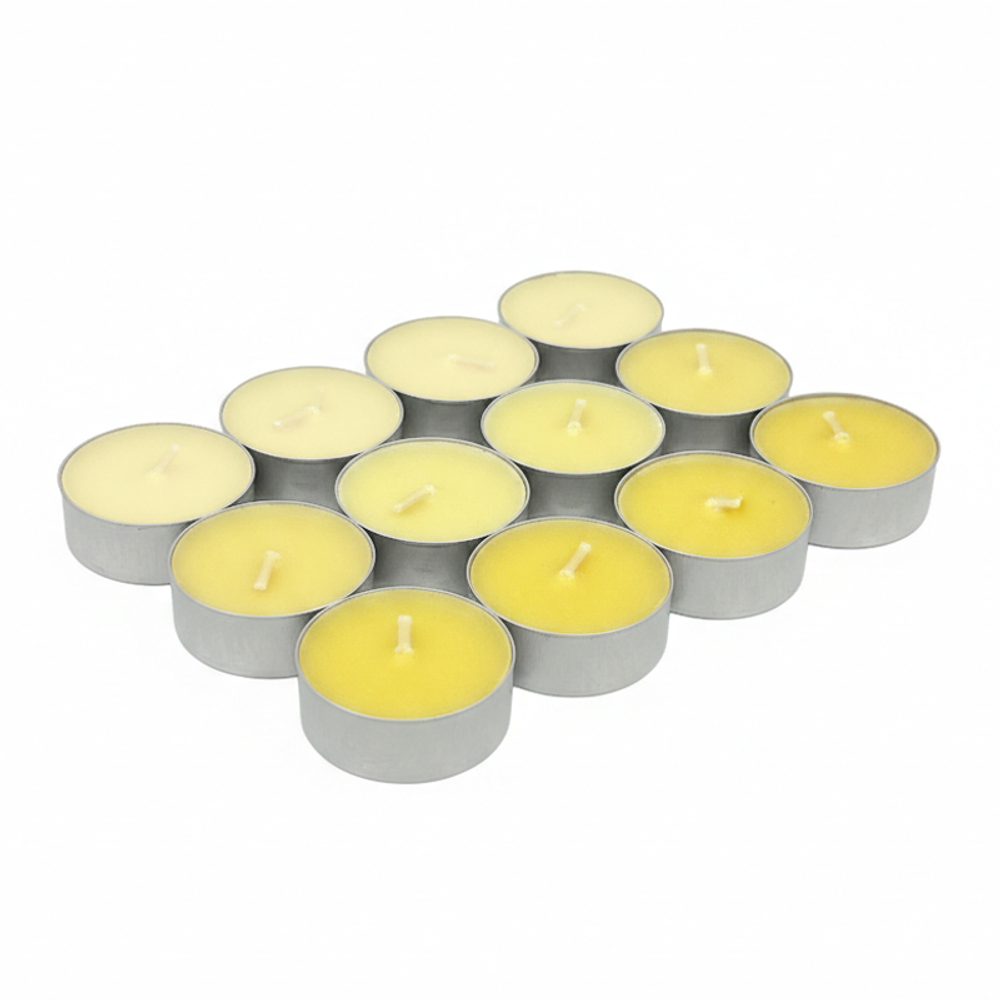 Набор ароматических свечей Selja, 12 свечей, парафин/ароматизатор лимон