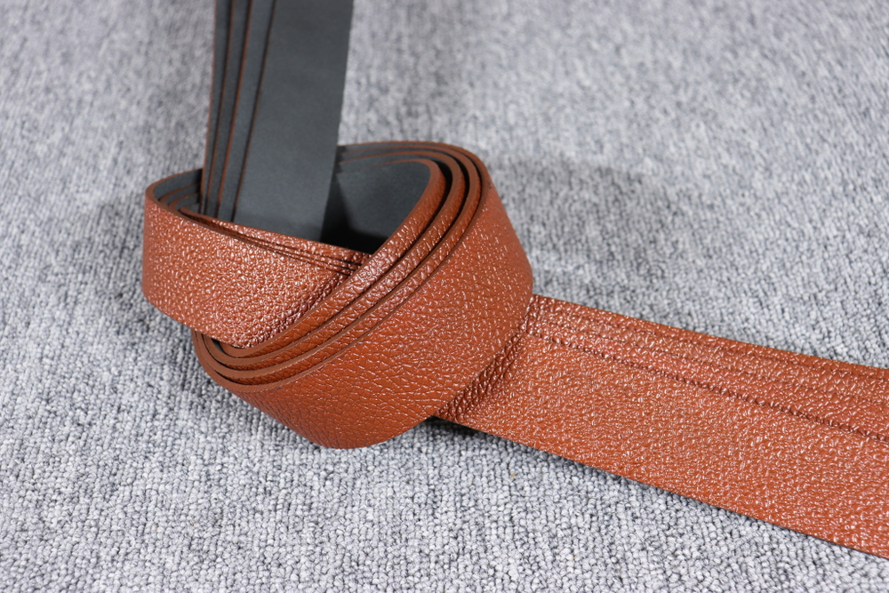 Ременная заготовка Каштан с лицевой отделкой + плита Алмаз 3,0-3,5