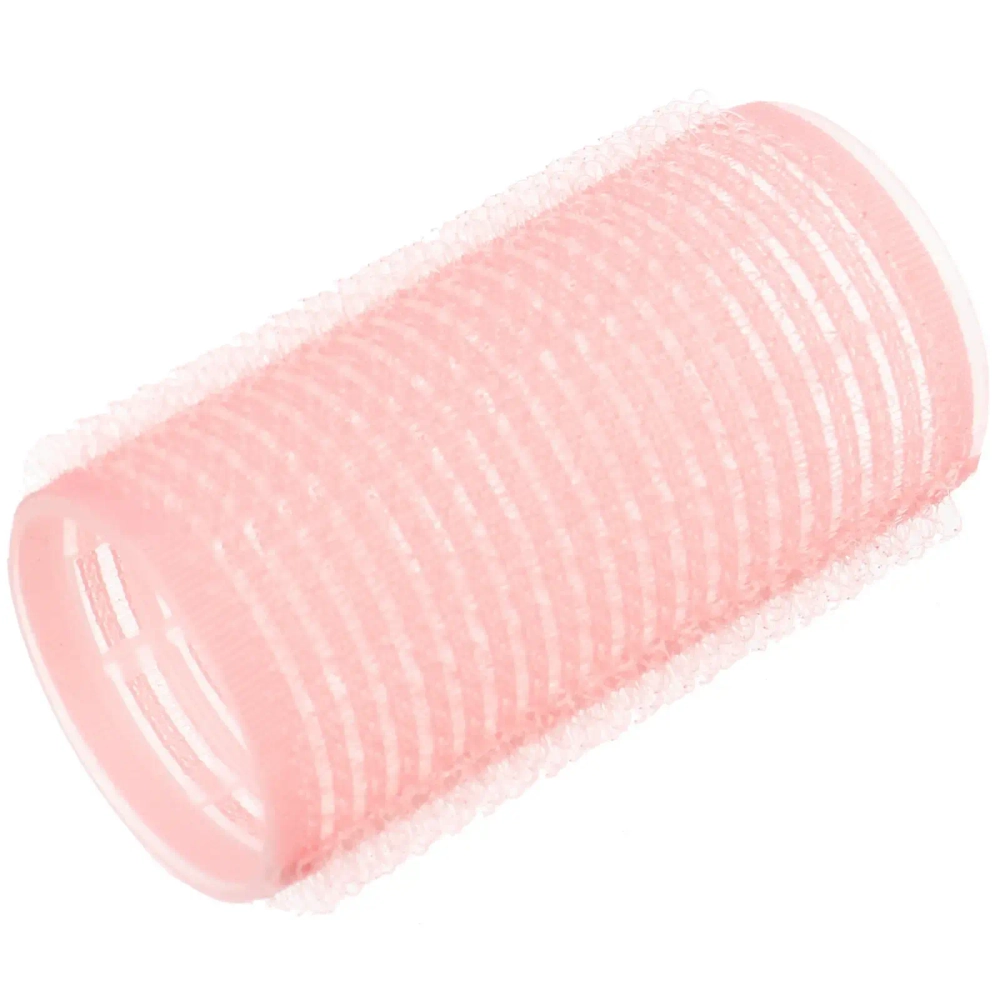 Бигуди липучки, 6шт., однотонные, коралловый, d-3см