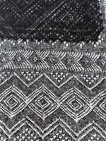 Оренбургский пуховый платок-паутинка А130-07 черный