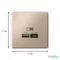 ARTGALLERY USB РОЗЕТКА A + тип-C 45Вт высокоскор.заряд. QC, PD, механизм, ПЕСОЧНЫЙ