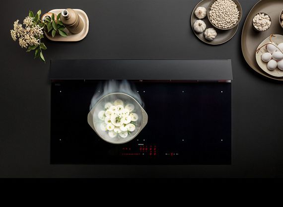 Индукционная стеклокерамич. панель+вытяжка (в столешницу) Falmec BRERA 75