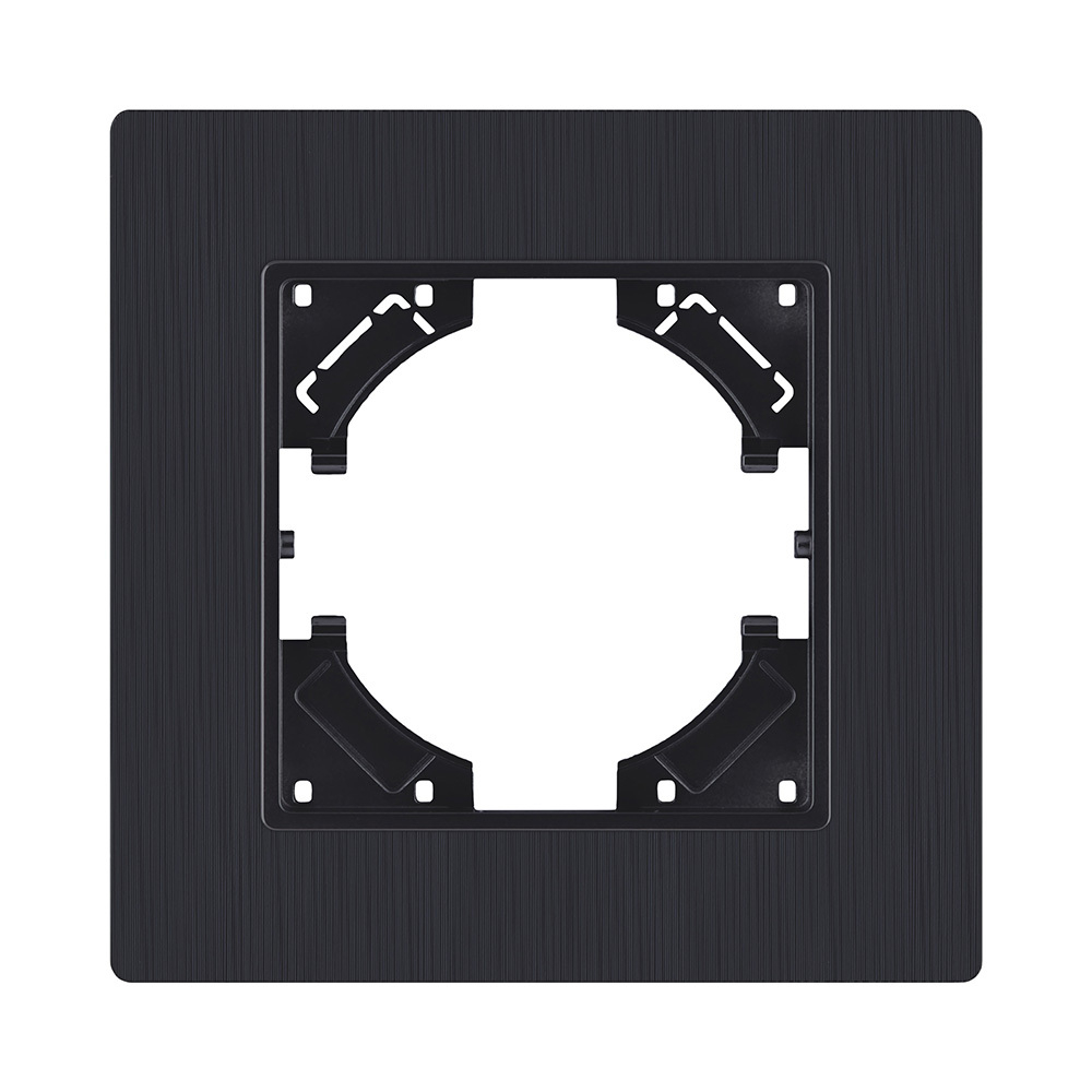 Рамка 1-постовая, черный матовый Kollinger Eleganz Plex EP1BM