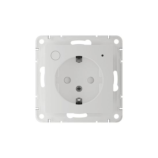 Розетка AtlasDesign Smart 16А L+N с заземл. защ. шторки Zigbee механизм бел. SE ATN000145Z