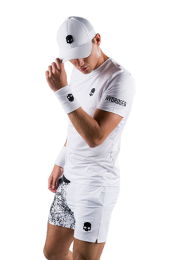 Мужская теннисная футболка Hydrogen Bicolor Spray Tech Tee Man - white