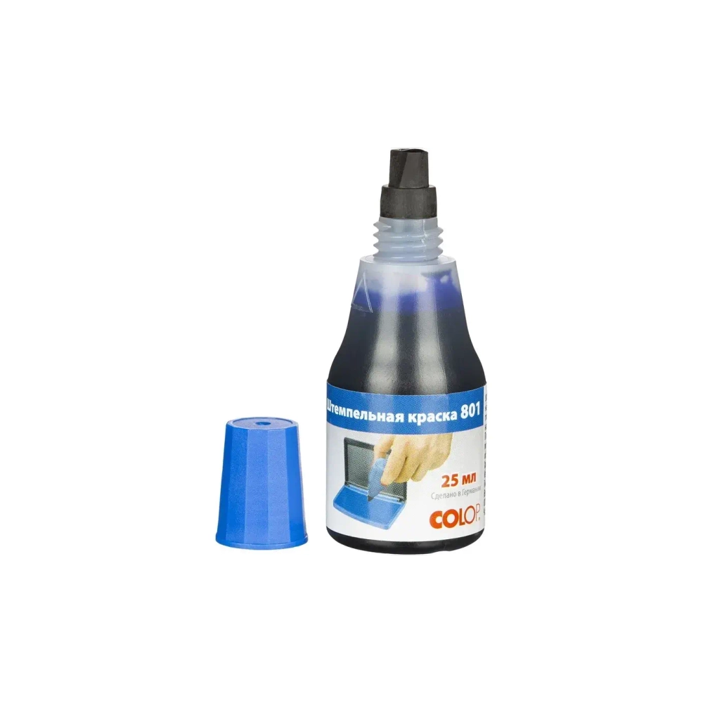Краска штемп. 25мл. Colop на водно-глицериновой основе синяя 801
