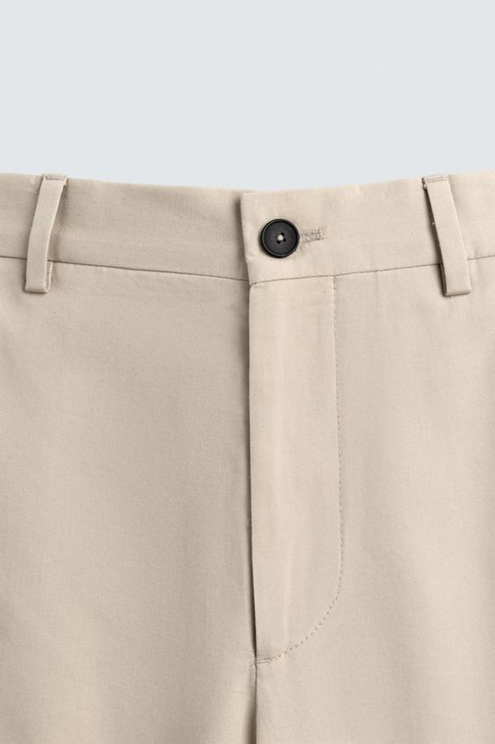 ZARA БРЮКИ ПРЯМОГО КРОЯ - LIMITED EDITION, ЖЕЛТОВАТО-БЕЛЫЙ