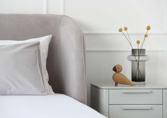 Кровать с подъемным механизмом Classic 160 см (серый, велюр)