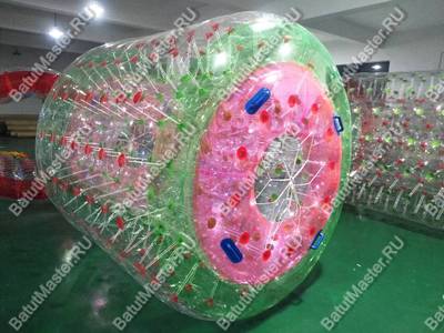 Роллер-аттракцион «Розово-зелёный», ПВХ, двухместный, 2,2×2×2 м