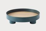 Поднос MUUTO пластик/шпон/dark green 300х300х72h коллекция PLATFORM