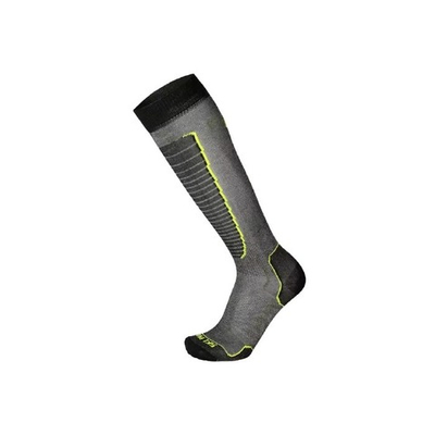 MICO Basic ski sock носки 604 nero giallo fluo (M)