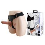 Женский вибрострапон 26см на поясе с вагинальной пробкой 10,5см Baile Ultra Passionate Harness BW-022066Z