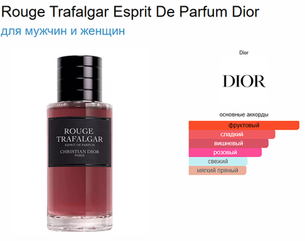 Christian Dior Rouge Trafalgar Esprit De Parfum 125 ml (duty free парфюмерия)