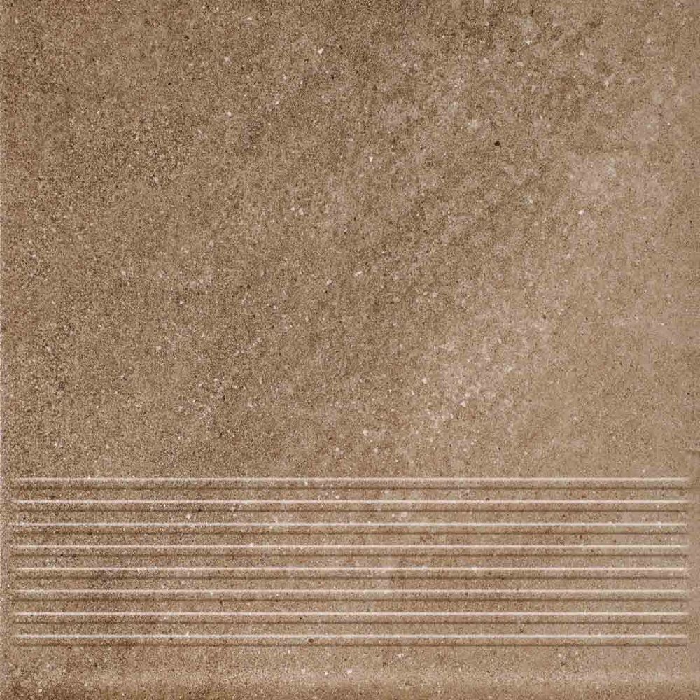 Ceramika Paradyz - Mattone Sabbia Brown - Ступень с насечками рядовая 300x300